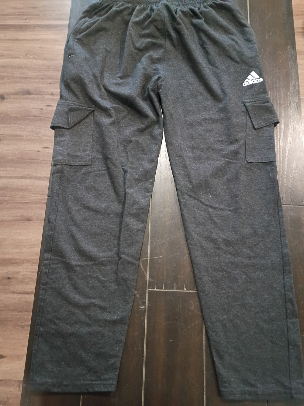 Adidas Men's Dark Gray Cargo Jogger Pants